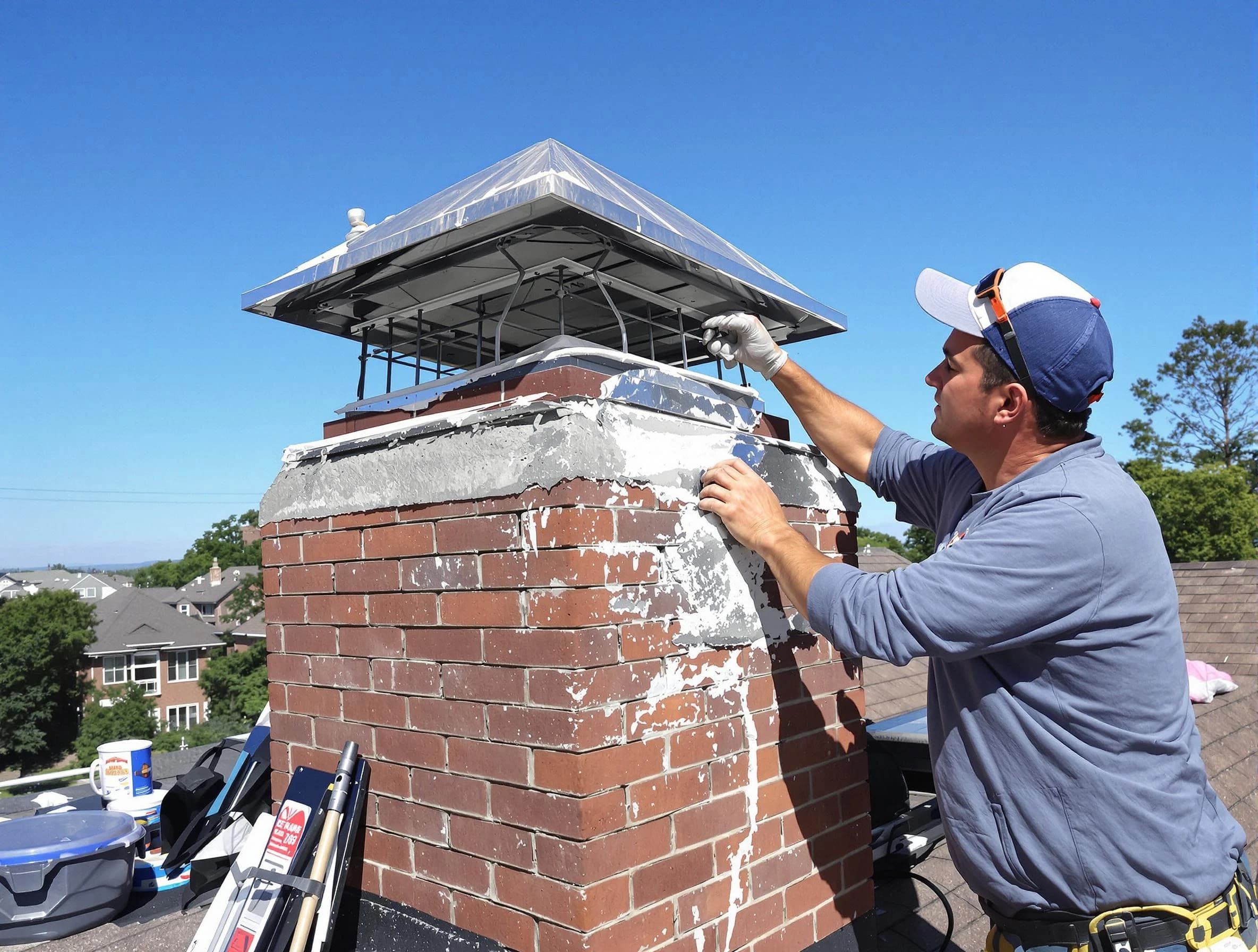 Chimney Crown Services service in Hampton, GA