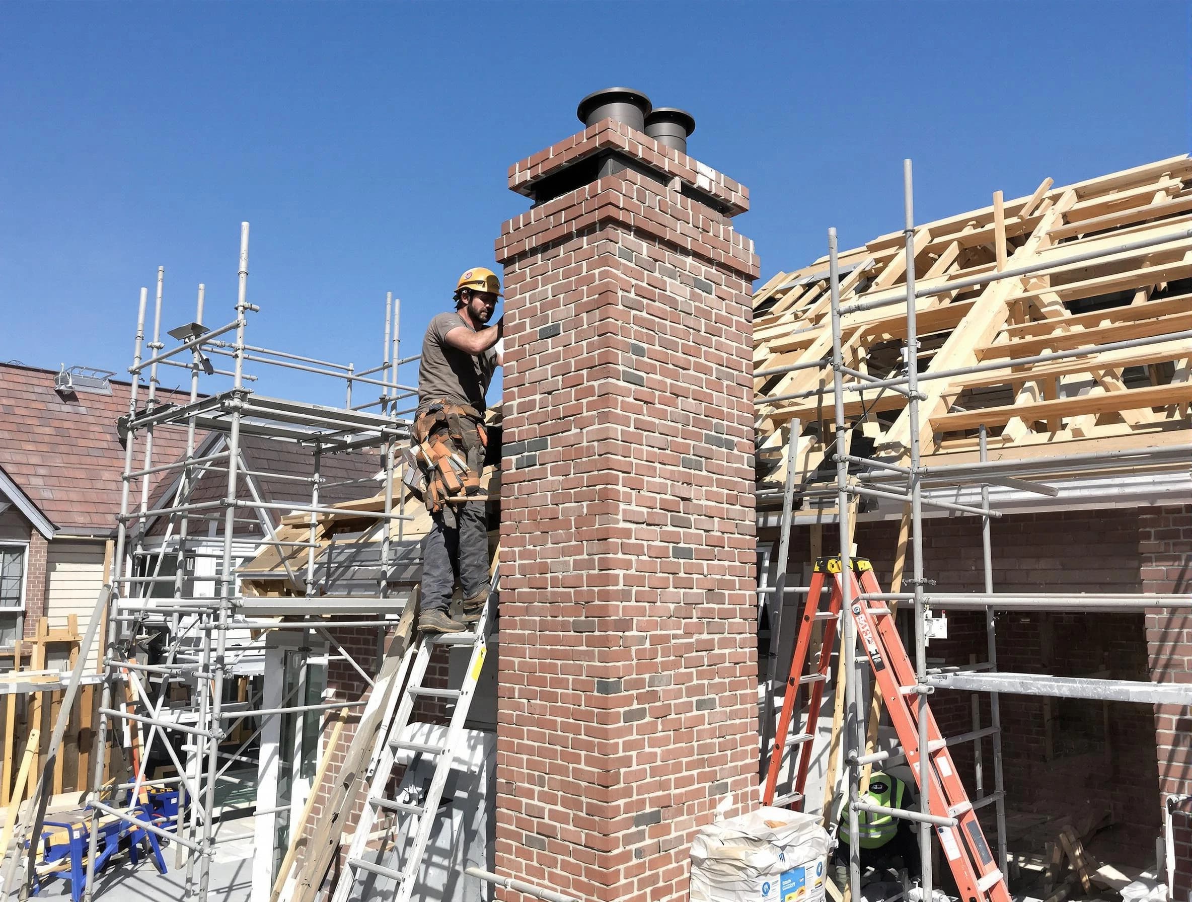 New chimney installation completed by Hampton Chimney Sweep in Hampton, GA