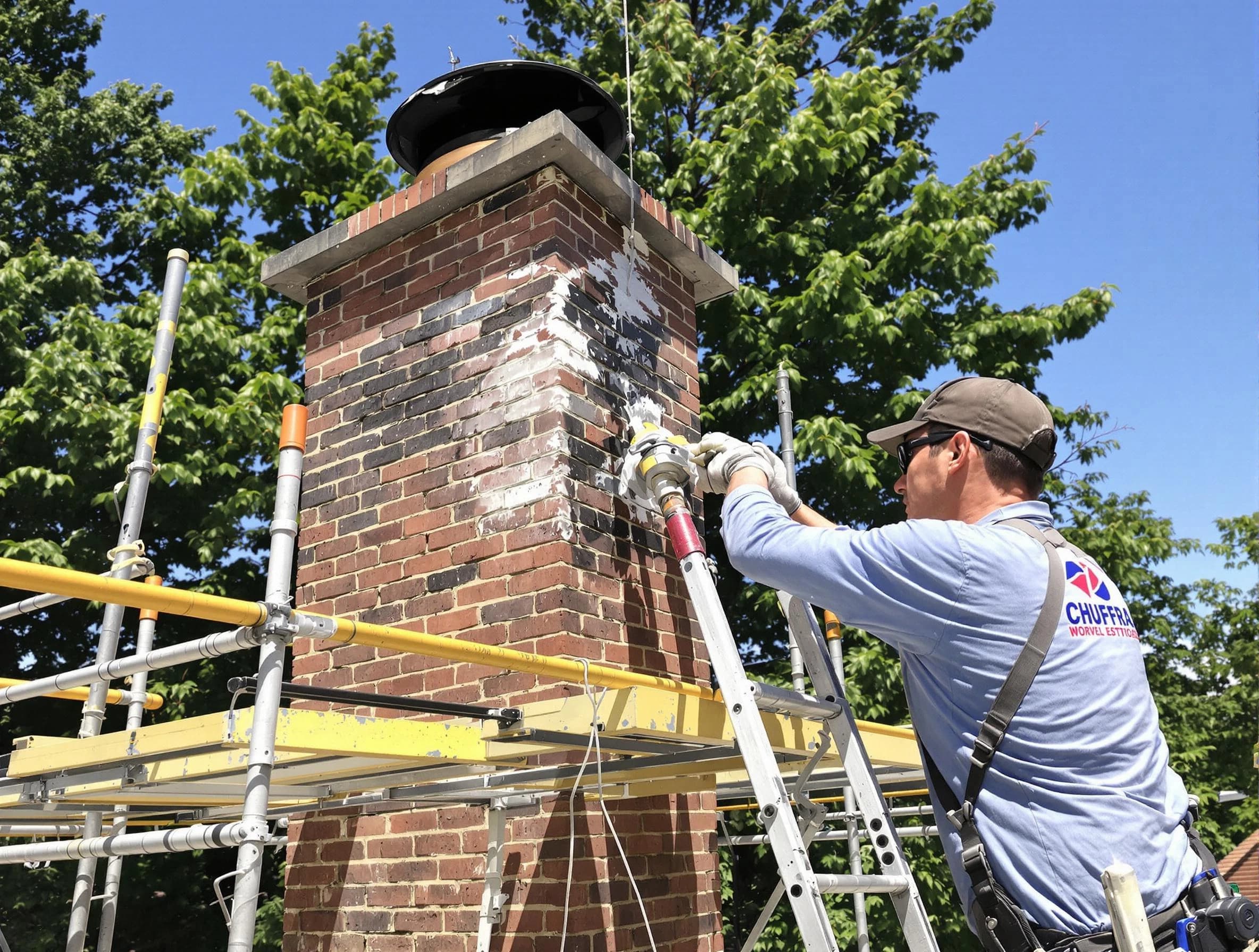 Structural chimney repair by Hampton Chimney Sweep in Hampton, GA